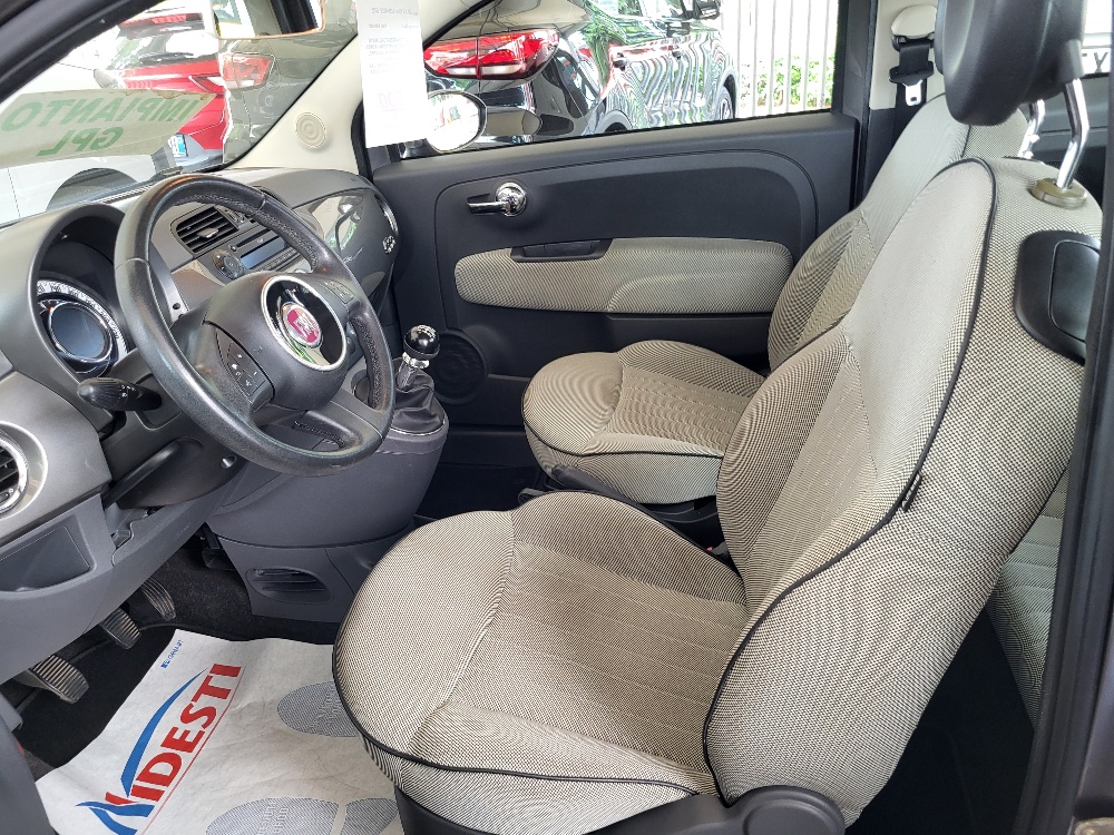 FIAT 500 1.2 69cv LOUNGE – IMPIANTO GPL – OK NEOPATENTATI!!!
